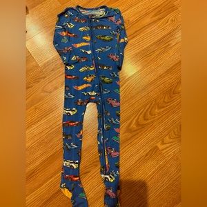Posh peanut OG hot wheels cars footed pajamas.